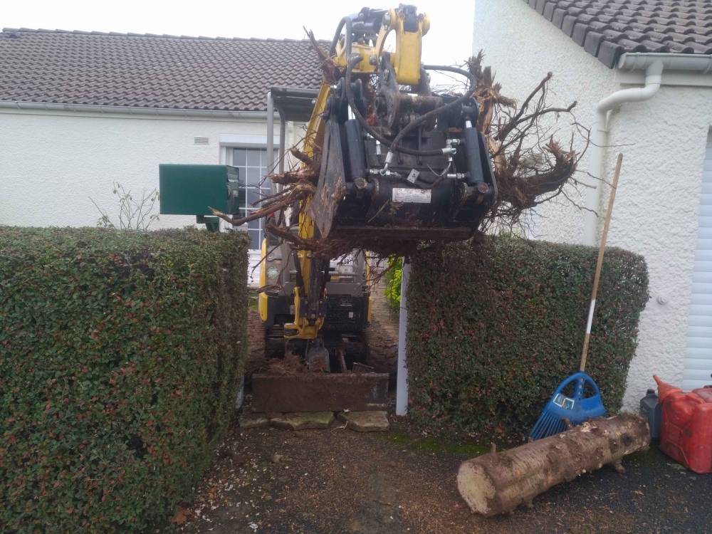 déblayage au tracteur