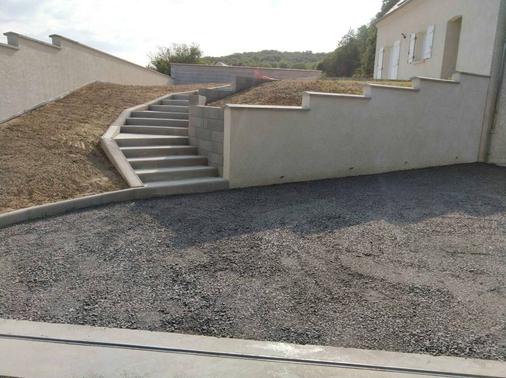 jardinier paysagiste création d'escalier